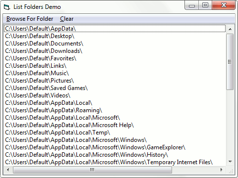 Name:  List Folders Demo.png
Views: 2768
Size:  9.0 KB